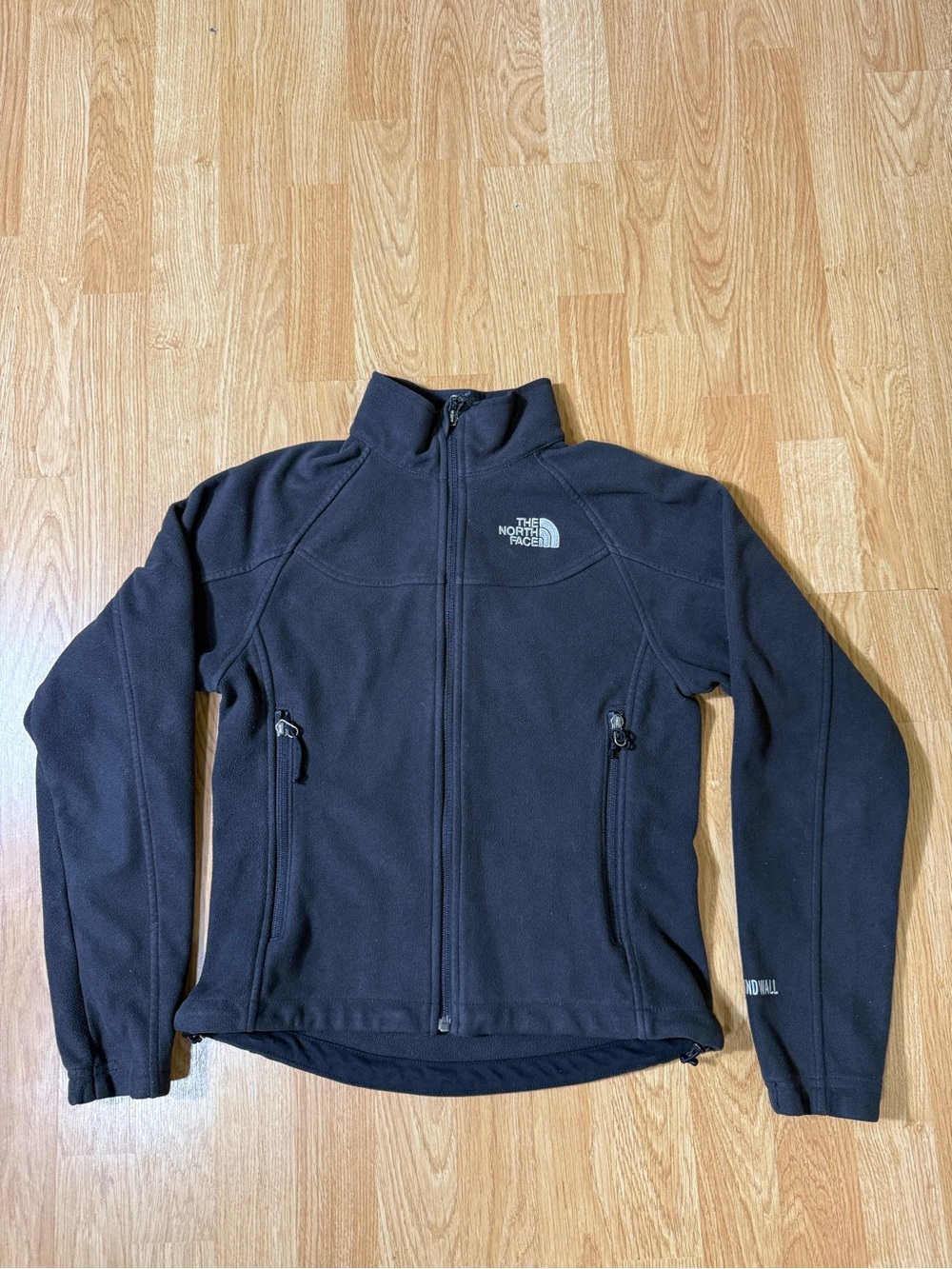 The North Face Women's Windwall Zip Up Jacket Black - Size S